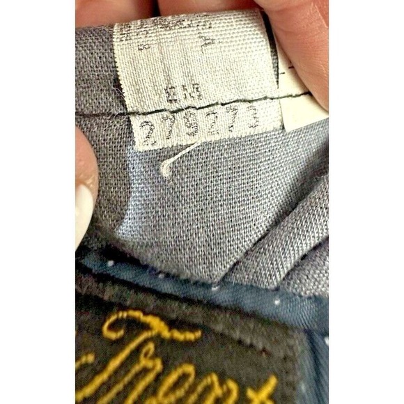 Vintage Joshua Trent Unstructured Blazer Navy 42L Gold Buttons Monogrammed USA - Picture 13 of 16